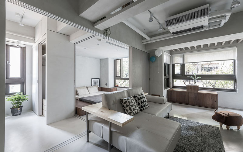 大連裝修公司客廳裝修，陽臺推拉門并不是“想拆就拆”